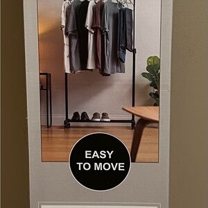 Clothing Garment Rack - Black